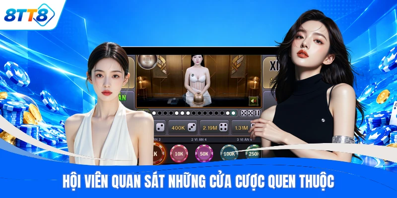 Hội viên quan sát những cửa cược quen thuộc
